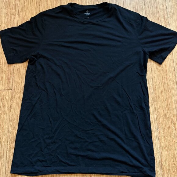 Ridge Merino Women's Large Short Sleeve Wander Black T-Shirt Merino Wool - Picture 1 of 4
